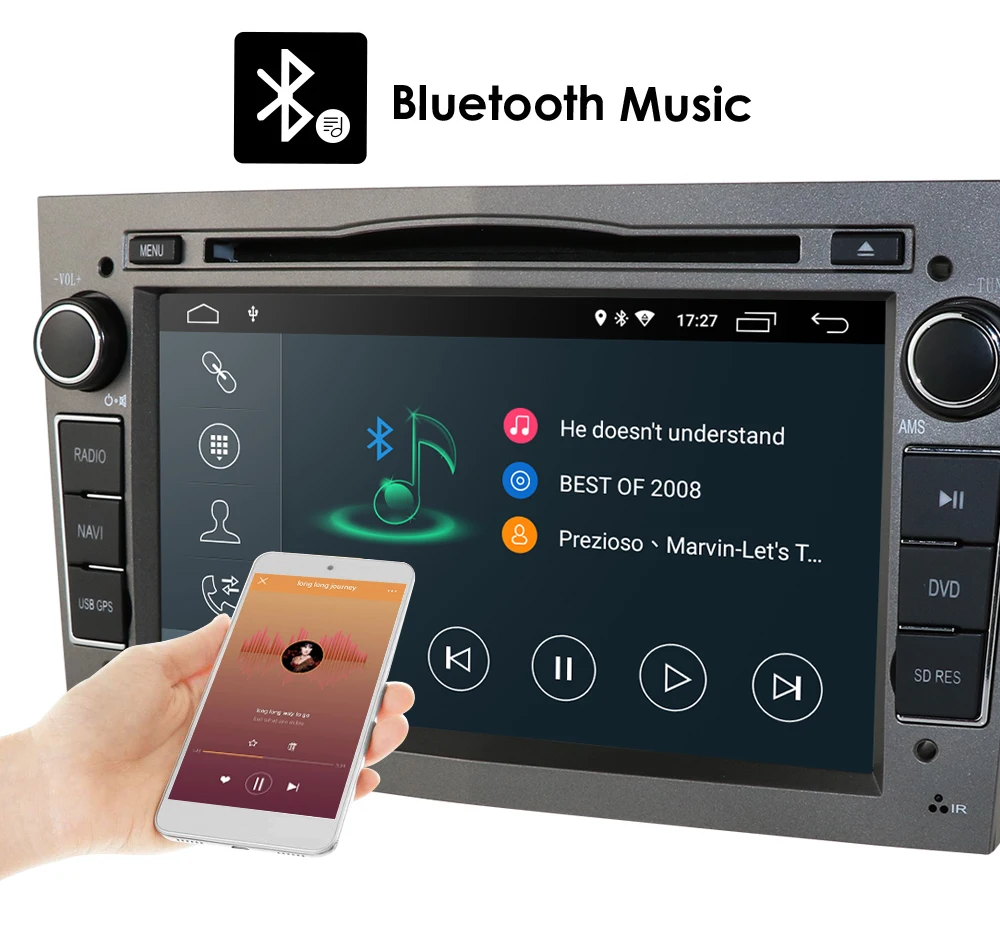 Excellent 2 Din Android 9.0 GPS Multimedia Car Radio  For Opel Astra H Antara corsa c d zafira combo 13