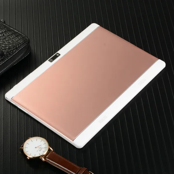 HD ips 2,5 Экран 10 дюймовый планшет 6 ГБ+ 16 Гб/64 ГБ Android 8,0 Wi-Fi, двухъядерный планшетный ПК с сим-картой, чехол для телефона - Комплект: rose gold