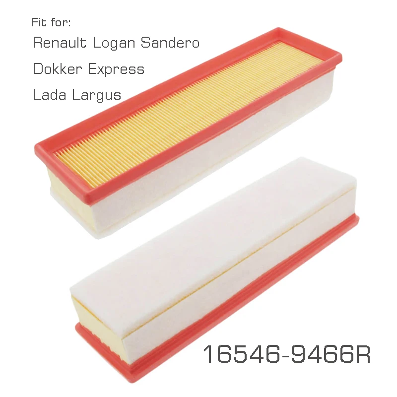 

Car Parts Automotive Air Filter Element for Lada Largus Renault Logan Sandero Dokker Express 16546-9466R Vehicle Accessory