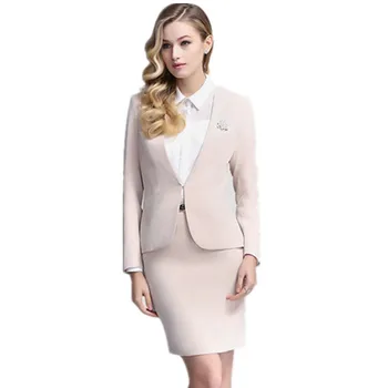 

New elegant women's fashion women's suit skirt ladies business office formal suit skirt women's two-piece suit (jacket + skirt)