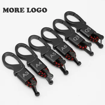 

1PCS Fashoin Metal Car Keychain Key Chain Key Ring Keyring for Audi A3 A4 A5 A6 A8 TT Q3 Q5 Q7 Keyfob Car Styling