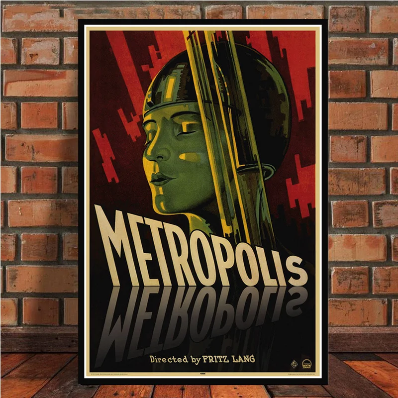 Плакат и печатная графика Metropolis Германия винтажная фильм Fritz Lang Ретро настенная художественная живопись картины для гостиной домашний декор