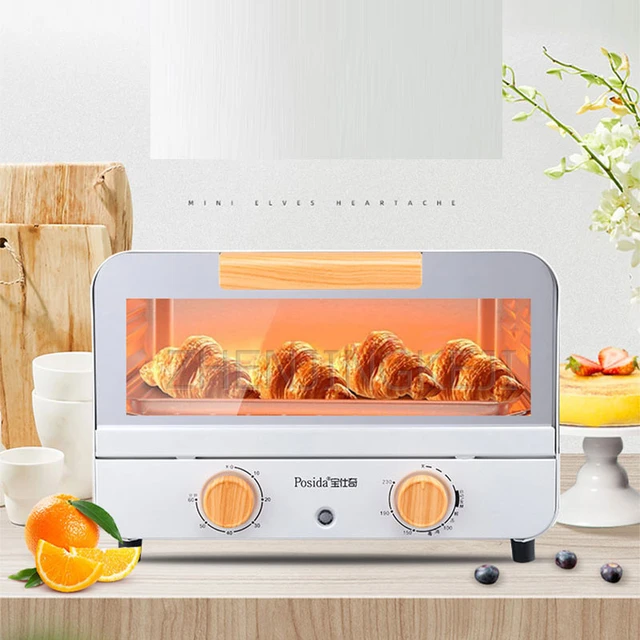 220V Mini 12L Electric Food Oven Household Multifunctional Bread