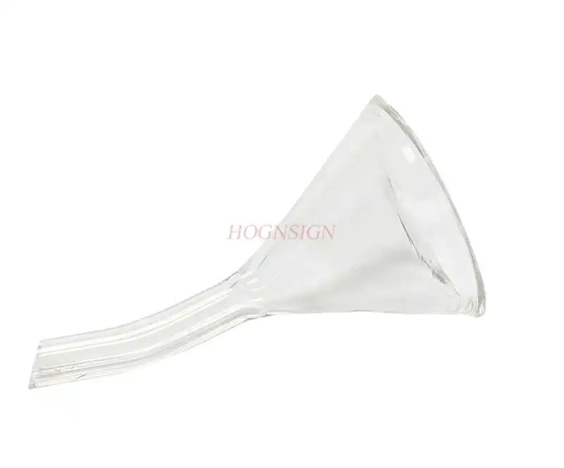 Curved Neck Funnel Caliber 30mm Laboratory Glass Triangle Funnel ...