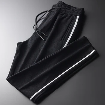 

Centipede Like Yarns Mens Luxury Solid Color Simple Casual Male Pants Autumn And Winter Slim Fit Thick Man Trousers