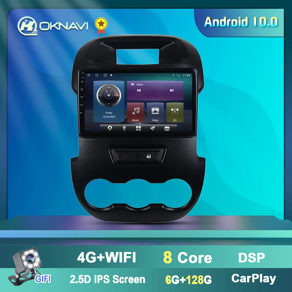 Автомобильная магнитола OKNAVI мультимедийный проигрыватель 2 Din Android 9 0 дюймов DSP