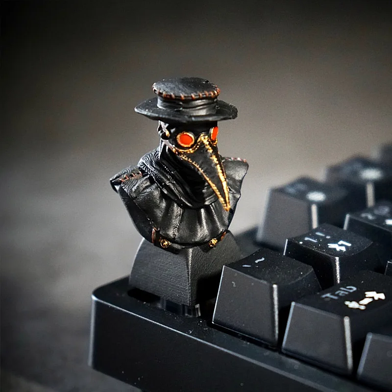 

Bird Mouth Doctor Resin Backlit Keycap Suitable For Cherry Switch Mechanical MX Keyboard Hand Made Resin ESC Keycap