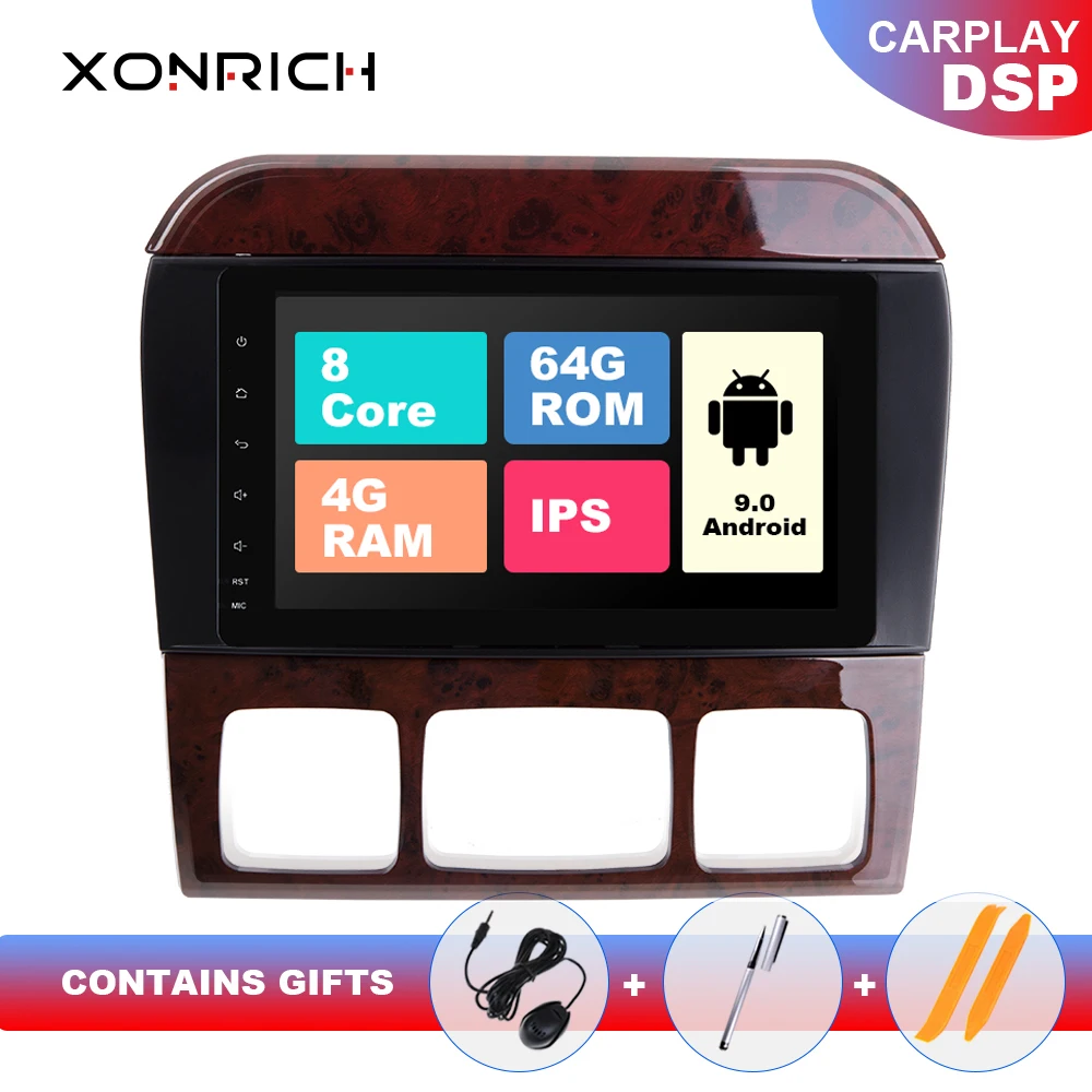 buy 4GB IPS DSP 2 din Android 9.0 Car Multimedia Player For Mercedes Benz S Class W220 W215 S280 S320 S350 S500 GPS Navigation Audio