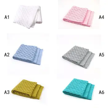 

2019 Baby Blankets Newborn Baby Soft Warm Blankets Bedding Hollow Design Sleeping Swaddle Comfort Stroller Wrap #9