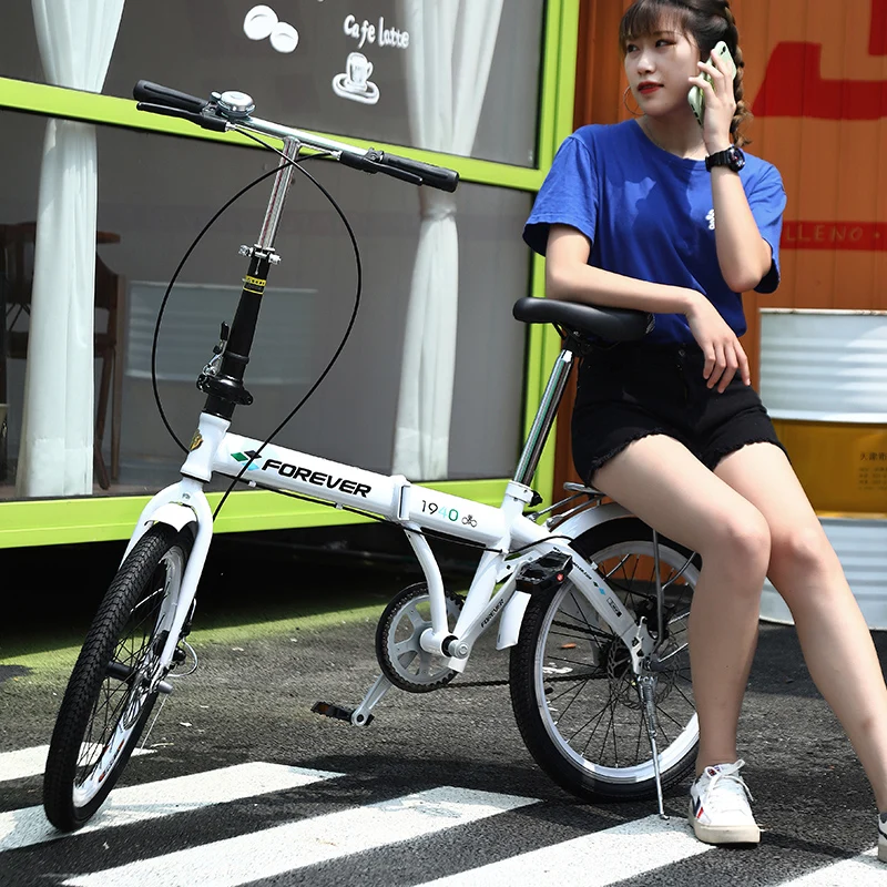 white Single speed Алюминий велосипед горный велосипед из углеродного волокна складной велосипед 20 дюймов Алюминий велосипед Горный Руль для велосипеда, углеродный дорожный горных велосипедов - Цвет: white Single speed