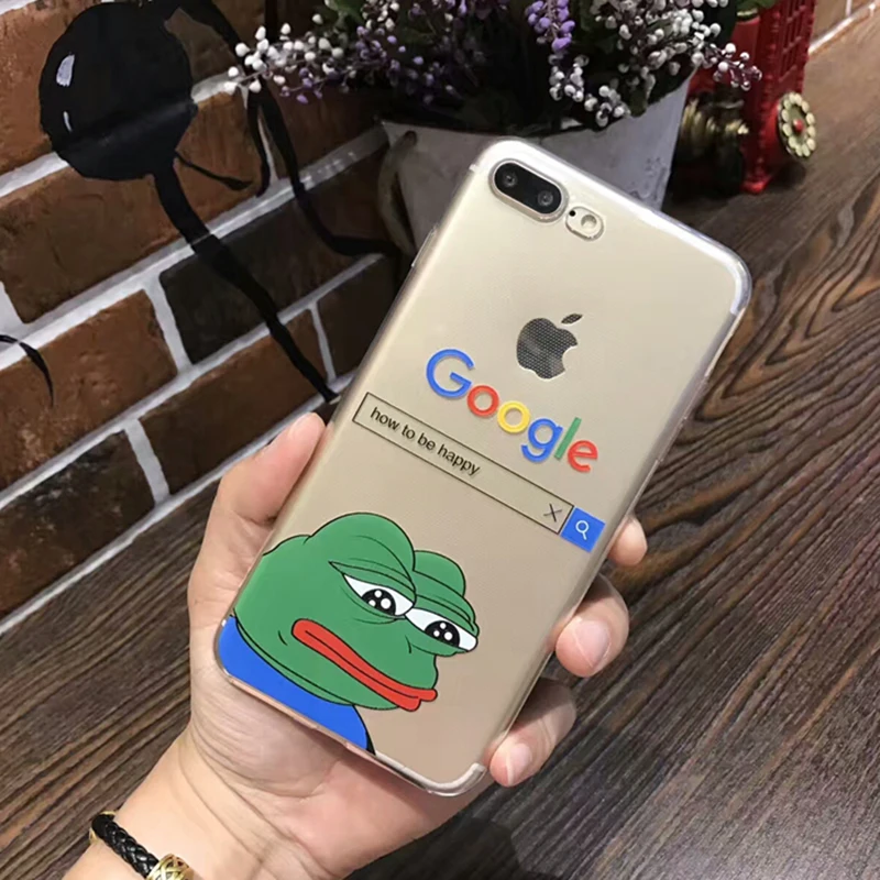 Ультратонкий чехол для iphone 8, 7, 6, 6S Plus, мягкий прозрачный чехол из ТПУ с рисунком забавной лягушки для iphone X 11 Pro XS, чехол для MAX XR - Цвет: qwzx