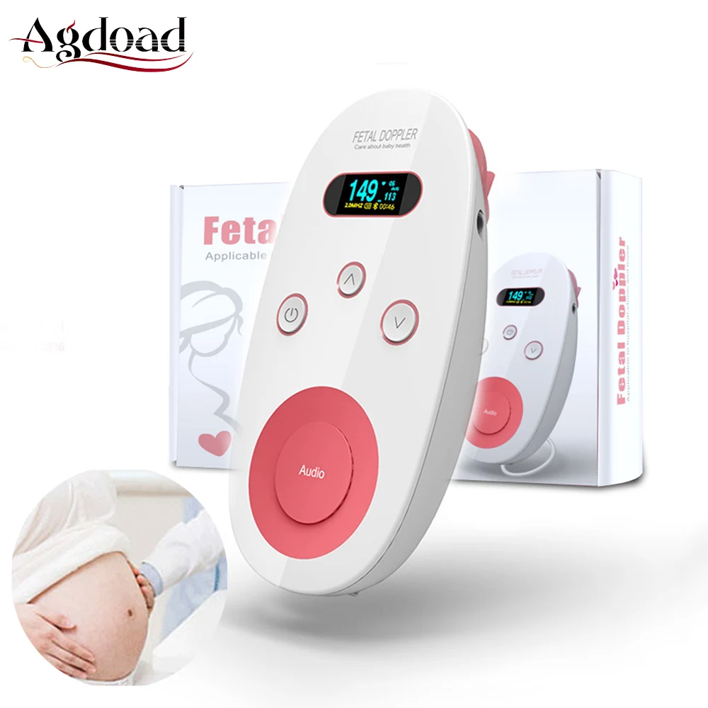 

Ultrasound Fetal Doppler Baby Heartbeat Detector Portable Home Pregnant Baby Heart Rate Monitor 2.0MHz Pocket Doppler