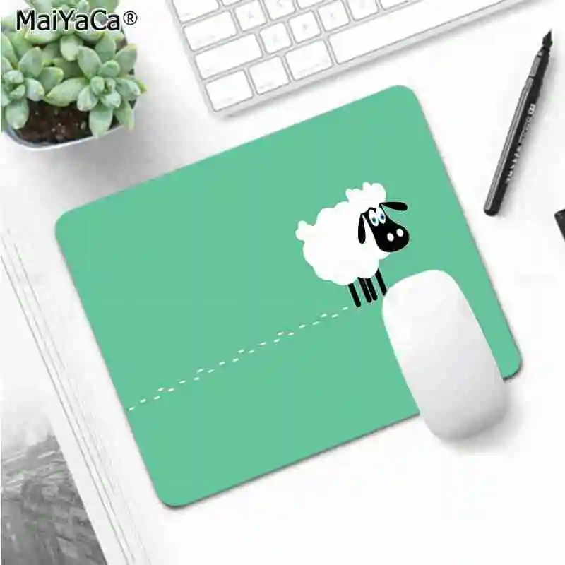 MaiYaCa Печатный овечий коврик для мыши для ноутбука и компьютера, гладкий коврик для письма, настольные компьютеры, коврик для игровой мыши