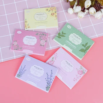 

100Pcs Face Oil Absorbing Paper Plant Fibres Breathable Blotting Handkerchief Korea Fragrant Tissue Paper Color Random Delivery