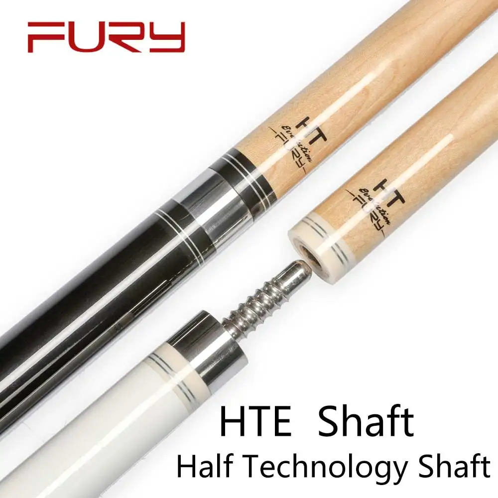 FURY CW Series Pool Cue Black&White 13mm Tiger Everest Tip High-end Selected Maple HTE Shaft Half Technology Professional Billar