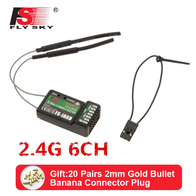 FLYSKY iA6B 2.4G 6CH PPM Output With iBus Port Receiver For FS-i6 FS-i10 i6X i6S Airplane FPV Racing Drone Transmitter | Игрушки и хобби