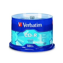 Verbatim CD-R 700MB 80min 52X фирменный записываемый медиа-диск 50PK шпиндель компактный 94691 записи Verbatim CD-R 700MB 80min 52X фирменный записываемый медиа-диск 50PK шпиндель компактный 94691 записи