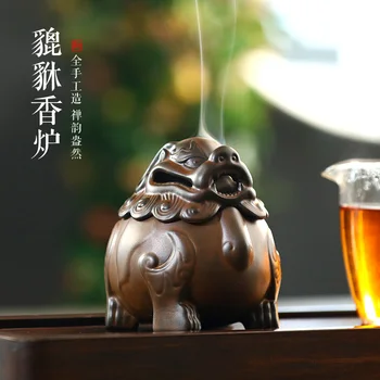 

Width and censer ceramic household indoor aloes disk present the mythical wild animal Chinese zen ta furnishing articles