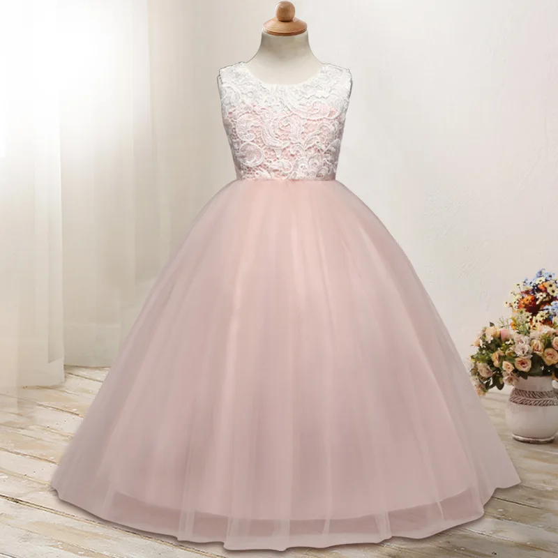 

Korean-style Big Boy Gauze Princess Dress Lace Long Formal Dress Red Green Yellow