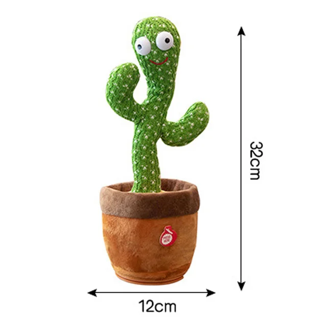 Lovely Talking Toy Dancing Cactus Doll Speak Talk Sound Record Repeat Toy Kawaii Cactus Toys Children Kids Education Toy Gift 2