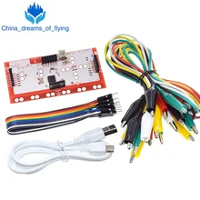 De puente de Clip de Cable + estándar Placa de controlador Kit DIY + Cable USB para Makey one R3 Mega 2650 Nano para regalo Niño