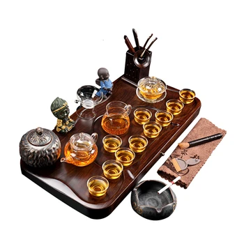 

Tray To Work In An Office Kungfu Online A Complete Set Tea Set Tuba Tea Platform Concise Trumpet Water Storage Saucer Teahouse