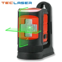 

TECLASER 2 Lines Laser Level Red Beam or Green Beam Cross Lines Self-leveling Level Horizontal Vertical Lines with Magnetic Base