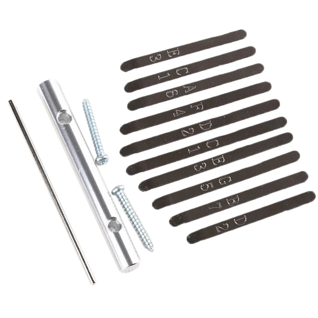 Thumb Piano Bridge Saddle 10 Keys Set Kit for Kalimba DIY Replacement Parts Percussion Instruments