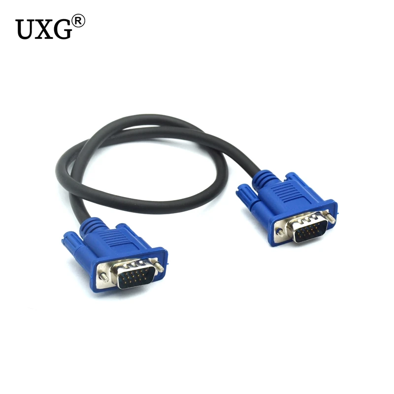 0.3m 1.5M 3m VGA To VGA Cable 15 Pin Male To Male Female Extension Converter Cable for Computer Monitor Projector PC TV Adapter vga cable vga cable adapter