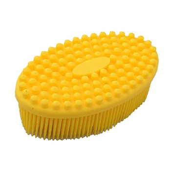 

Cute Soft Silicone Body Brush Wash Bath Shower Exfoliating Skin Fit For Baby Bath Shampoo Facial Massage Brush Supplies
