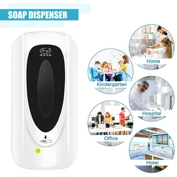 

Fengjie Touchless Hand Soap Machine Wall-mounted Sanitizer Spray Hand Hygiene Bathroom Automatic Soap Dispenser Machine 1000ML