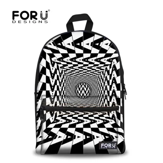 FORUDESIGNS модный шоколадный дизайнерский женский рюкзак, Повседневная красная сумка для подростков, повседневный детский школьный рюкзак для девочек
