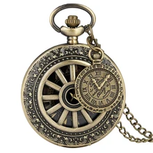 Превосходный чехол с отверстиями для мужских трендовых карманных часов для женщин аксессуар ожерелье-цепь из сплава кулон часы taschenuhr