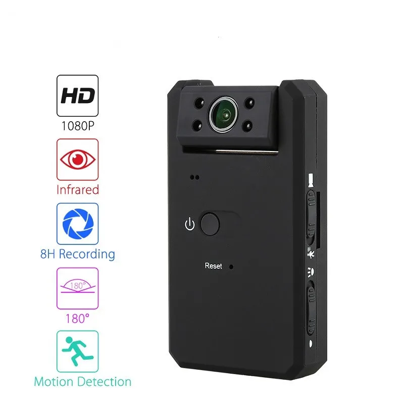 MD90 мини DV Camara черный 1080P инфракрасного ночного видения мини-видеокамера с функцией обнаружения движения с вращением на 180 градусов