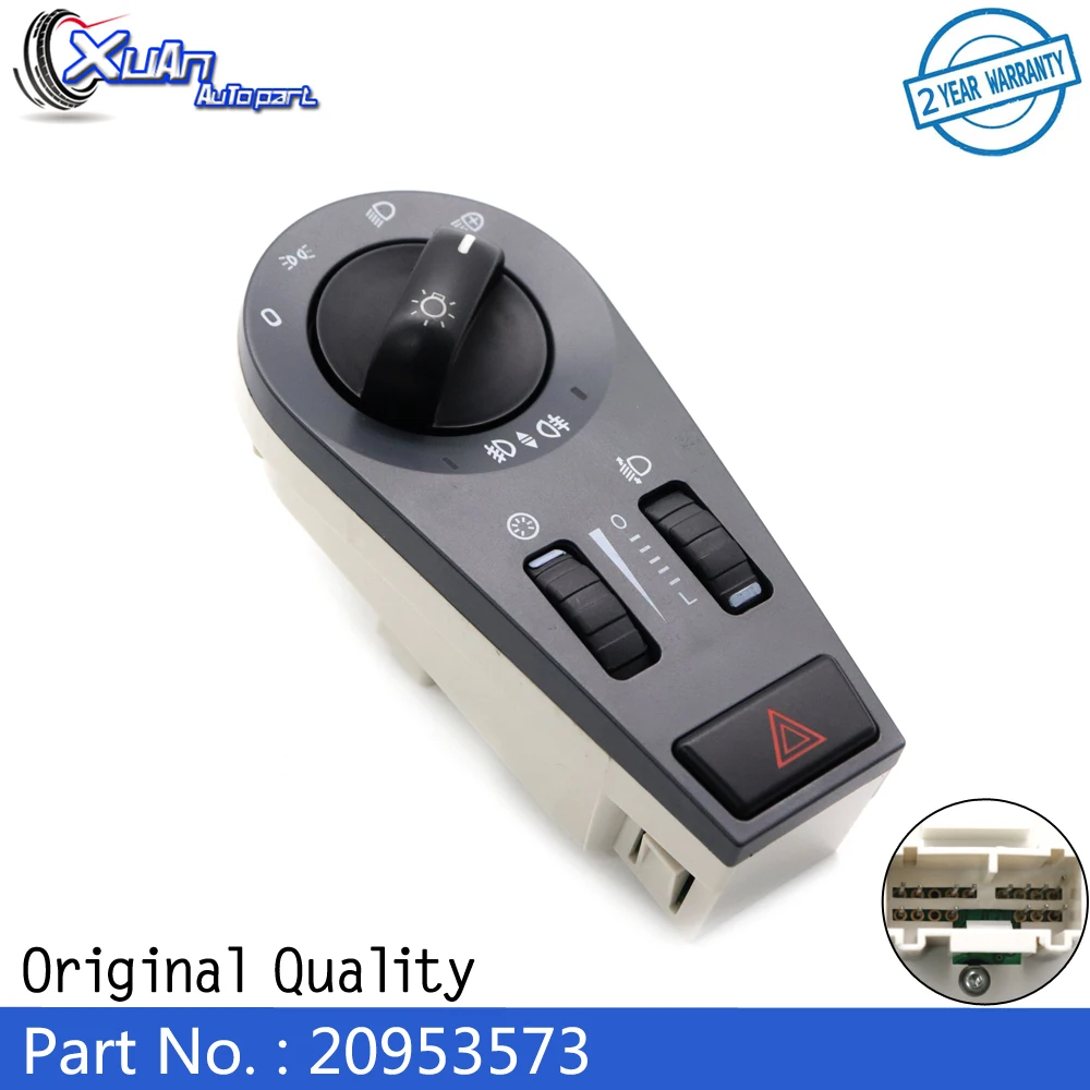 

XUAN Headlamp Hazard Warning Switch Headlight Fog Lamp Control Light Switch 20953573 For Volvo FH FM 20942846 20466304