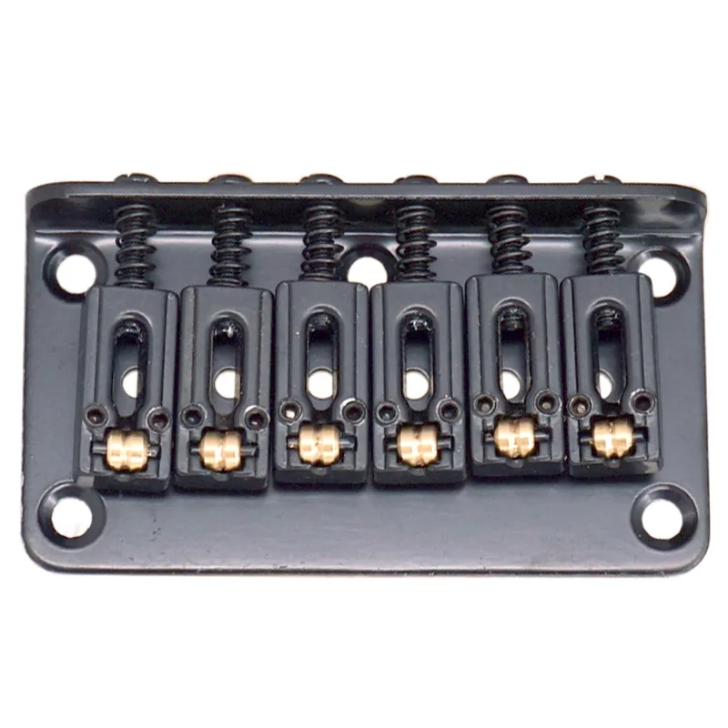 

Hardtail Guitar Bridge Body Through for 6 String Electric Parts Black