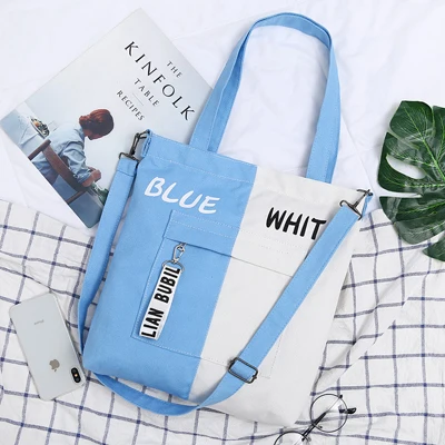 Новая брендовая сумка для покупок Повседневная сумка на плечо женская винтажная Холщовая Сумка простые большие тканевые сумки для шоппинга пляжные сумки - Цвет: 0006