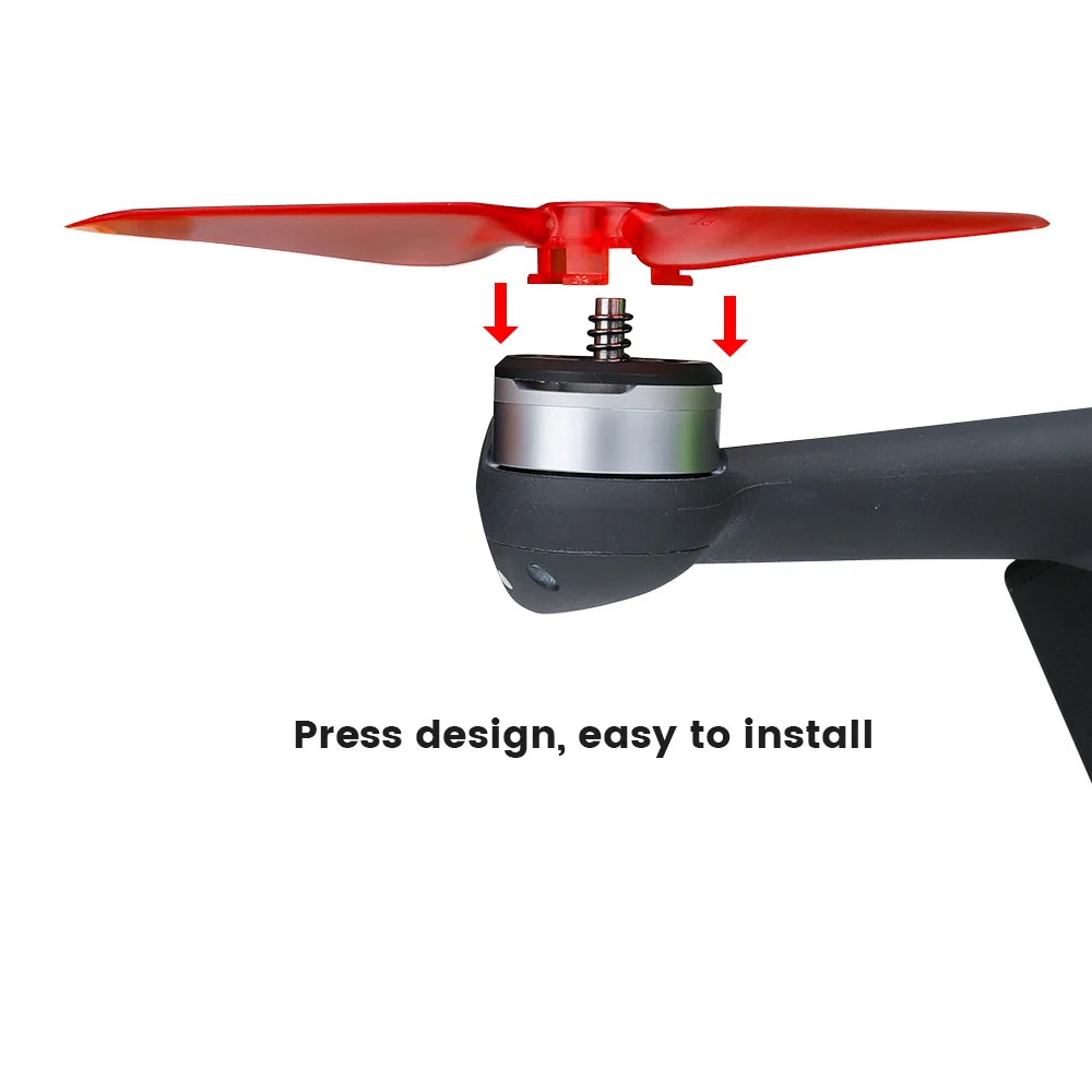 Hélices de Drone DJI Mini 3 Pro - Lot de 2 Paires (Rouge/Vert)