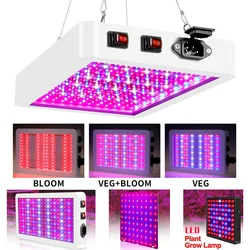 25W-80W Greenhouse Growing Lamps LED Grow Light Full Spectrum Plant Grow Tent Hydroponic Phyto Lamp Seed Veg Grow Light Indoor