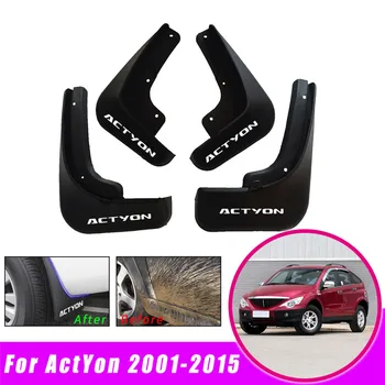 

4pcs Car Accessories Fender Mud Flaps Splash Guards Mudguards Mudflaps for SsangYong KORANDO ACTYON C200 2001-2015