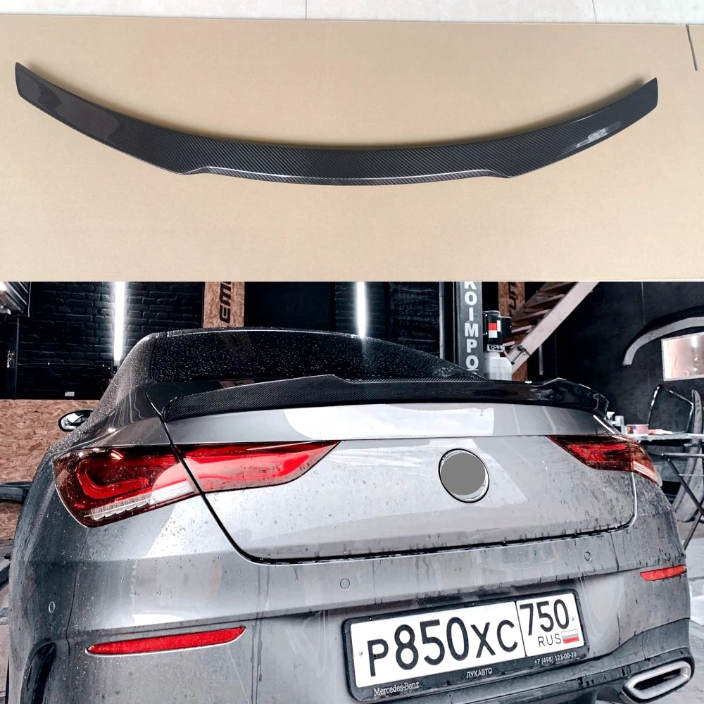 

Задний спойлер для багажника из углеродного волокна 3K Twill на 2019 - 2024 CLA Class Sedan (C118 / W118) | OEM Fitment, UV-Cut, глянцевая отделка
