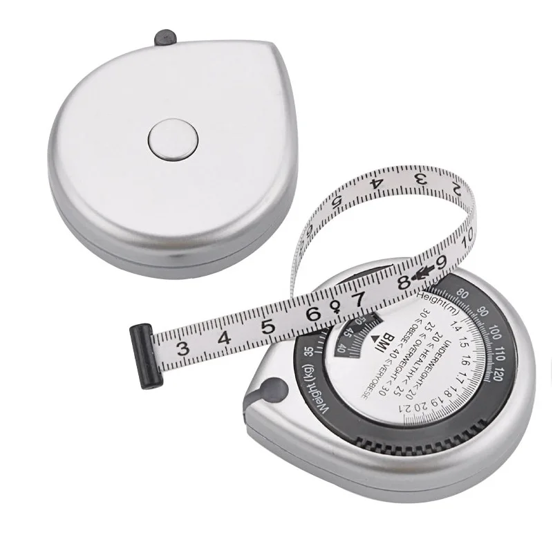 BMI Soft Body Measuring Tape 150cm Retractable PVC Ruler Meter Fitness Tools Measure Waist Lose Weight Gift For Women Men
