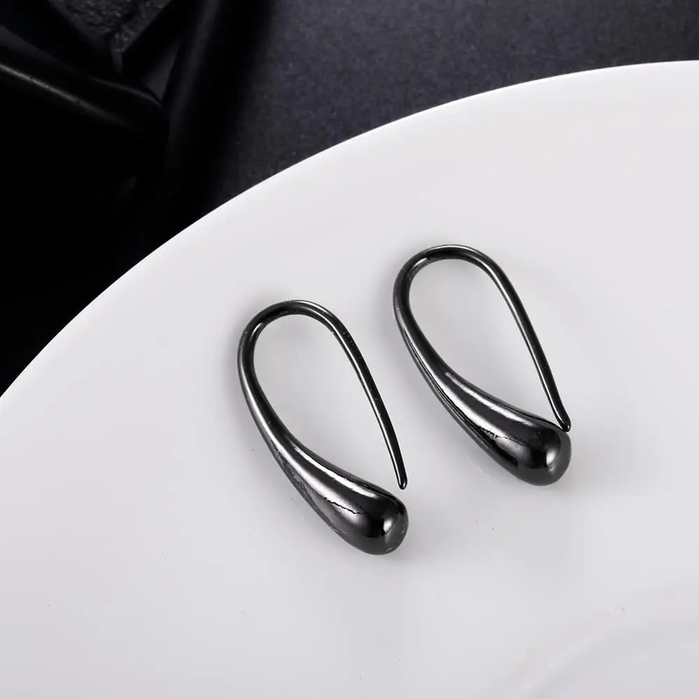 Ear Clip Earrings Clip Earrings Fashion Earrings Water Drop Shape Woman Earrings for Wedding Party Gift Jewelry