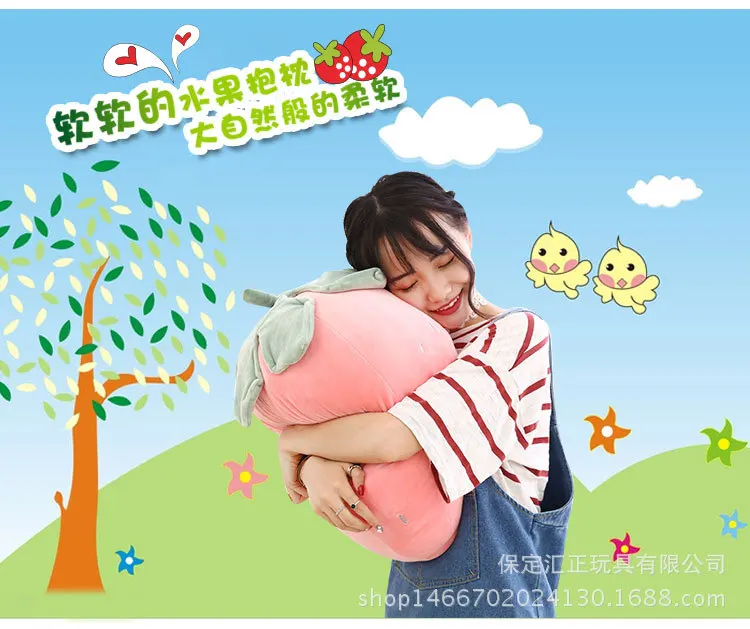 Model down Cotton Software Fruit Strawberry Pineapple Large Pillow Cushion Plush Toys Home Car Decoration