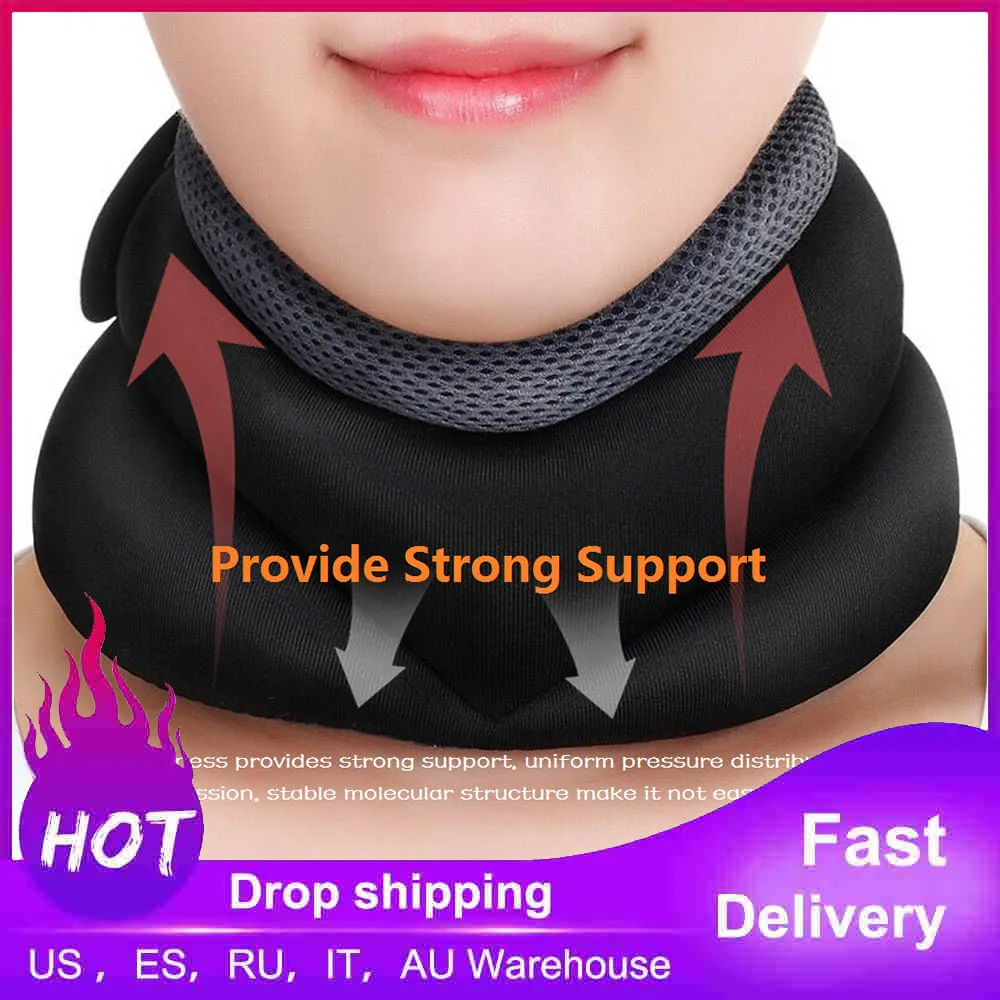 

Inflatable Air Neck Traction Device Soft Neck Cervical Collar Pillow Pain Stress Relief Neck Stretcher Massage Pillow Electric H