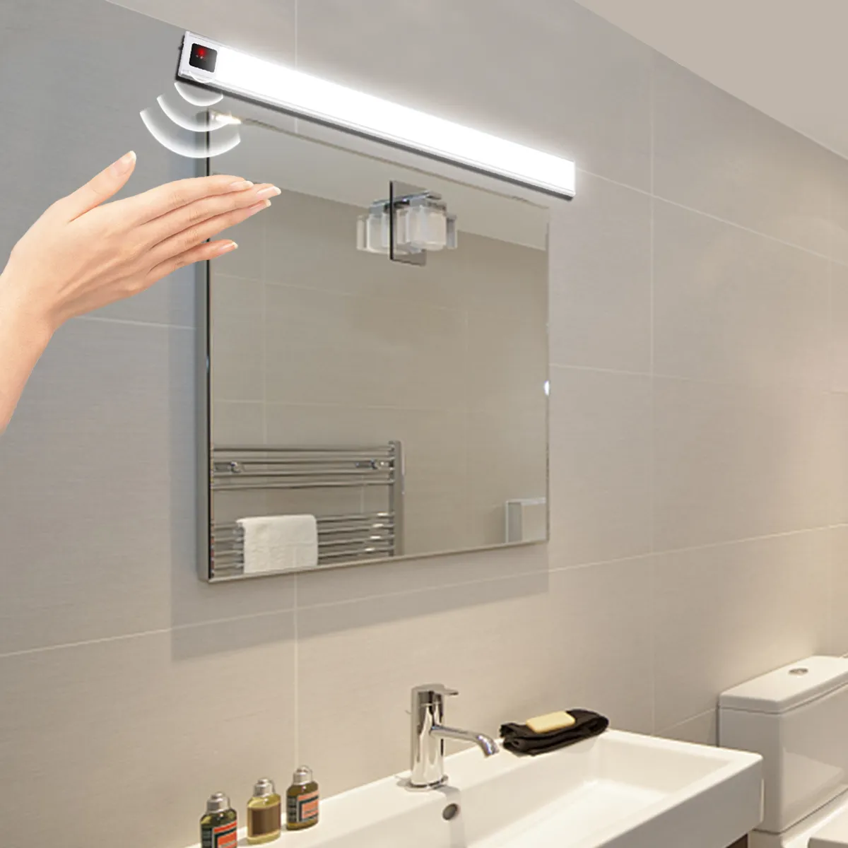 Applique bagno LED Lampada Specchio Bagno Interno Moderno Luce Trucco 9W  4000K