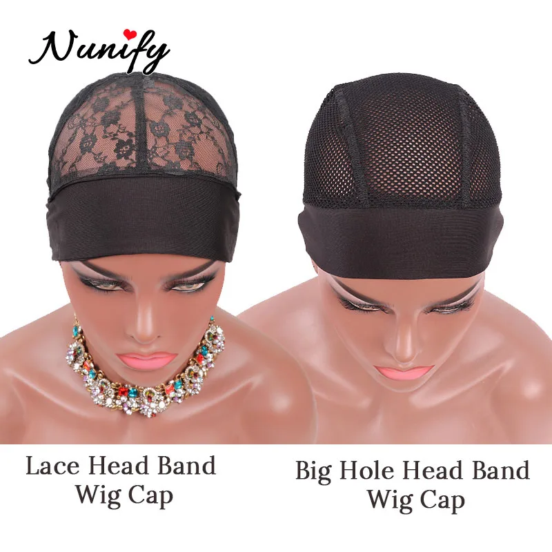 Hair Grip Wig Cap 1Pcs/Lot Nunify Head Band Wig Caps For Making Headband Wigs Stretchable Grip Band Cap Non Slip Hair Base