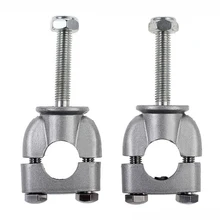 Мини 22 мм монтажные стояки с одним отверстием, зажим для инструментов, крепление для бара, металлическая алюминиевая ручка, зажим для мотоцикла, универсальный, 2 шт