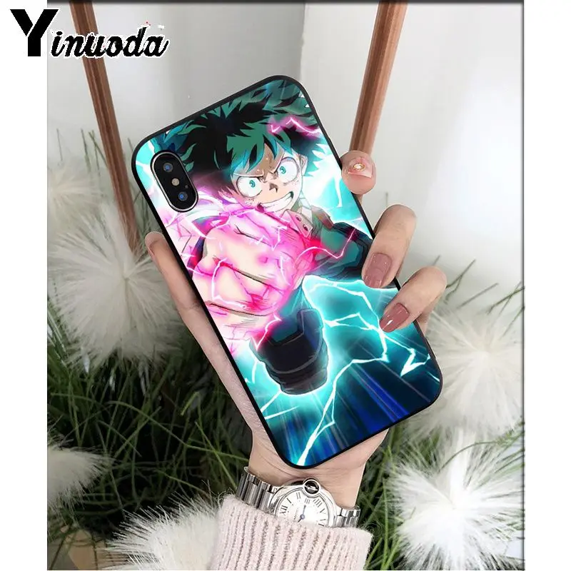 Yinuoda аниме мой герой Boku no Hero Academy deku bakugou TPU мягкий чехол для телефона Apple iPhone 8 7 6 6S Plus X XS MAX 5 5S SE XR - Color: A12