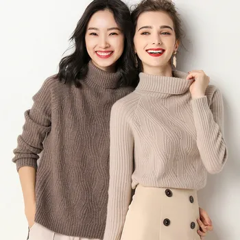 

2019new sweater women pullover women turtleneck Cashmere sweater Slim fashion knitted sweater winter clothes women sweaters